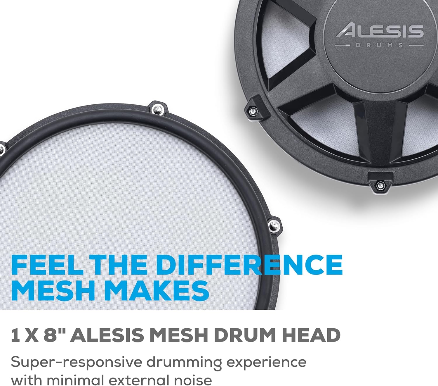 Alesis Drums Nitro Max Expansion Pack – Juego de tambores eléctricos de expansión para Nitro Max Kit con almohadilla de malla Tom Pad de 10 pulgadas