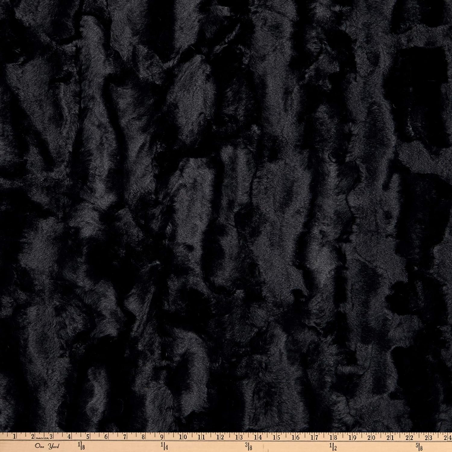 Shannon Minky Luxe Cuddle Mirage Negro, Tela por yarda