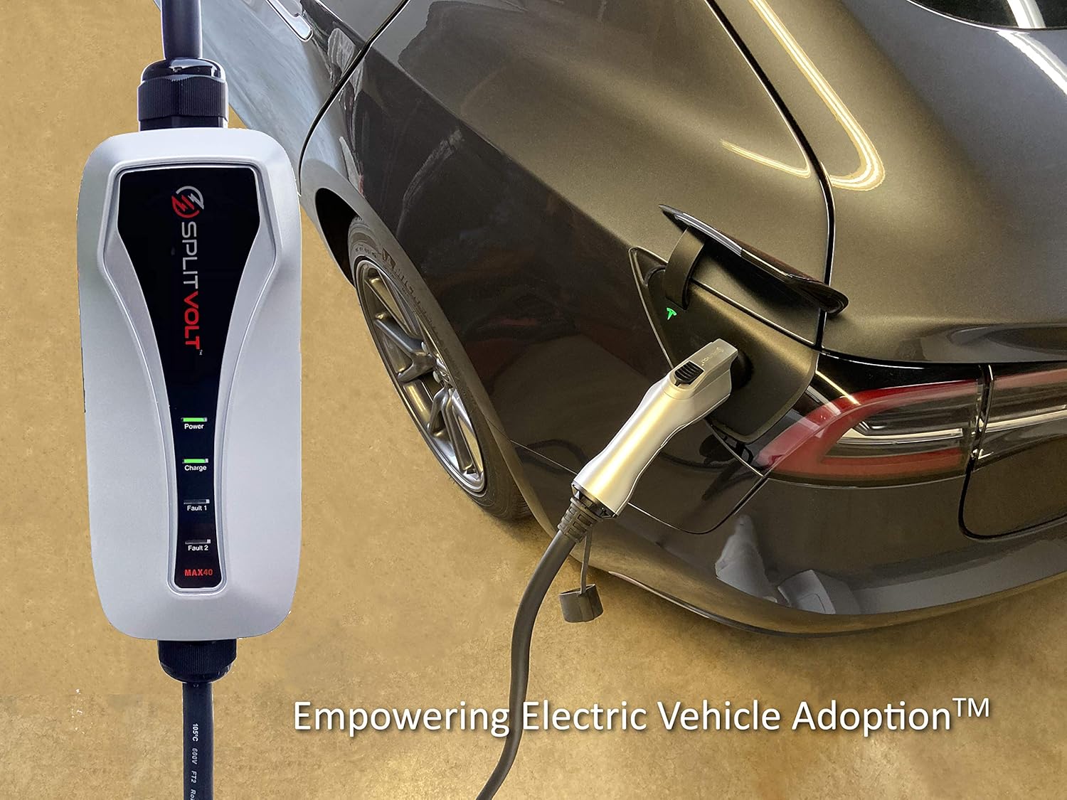 NEMA 14-50 – Cargador de nivel 2 con cable de 16 pies, cargador EV de 40 amperios, carga rápida de circuito de 50 amperios NEC, enchufe J1772,