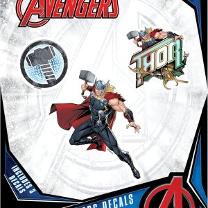 Marvel Thor – Juego de 3 calcomanías de vinilo para exteriores, para automóvil, laptop, computadora, botella de agua, calcomanías de Marvel para Marvel Thor – Juego de 3 calcomanías de vinilo para exteriores, para automóvil, laptop, computadora, botella de agua, calcomanías de Marvel para