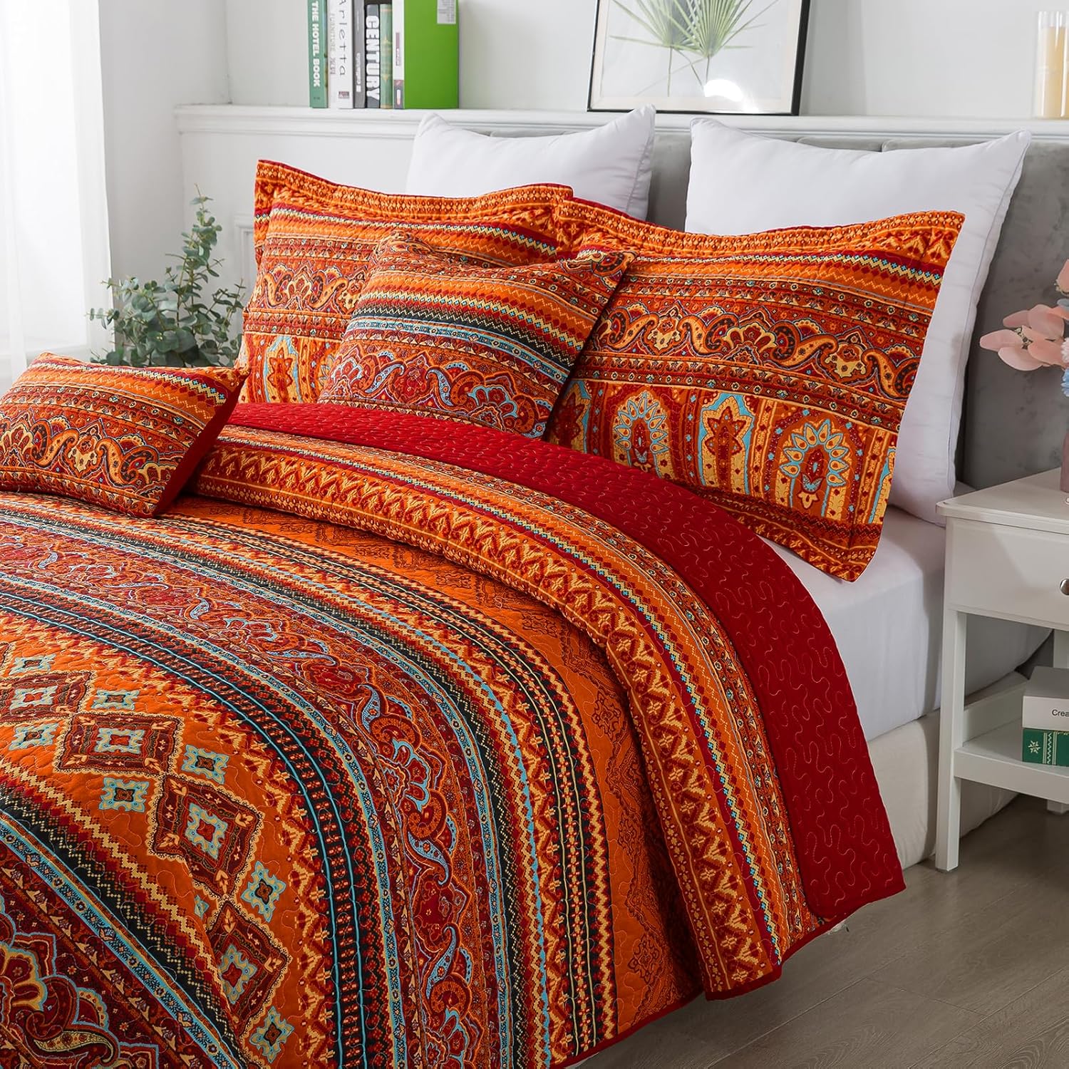 Bedifany 2 fundas de almohada de algodón, decorativas, neutrales, bohemias, para sofá, dormitorio, sala de estar, decoración del hogar al aire