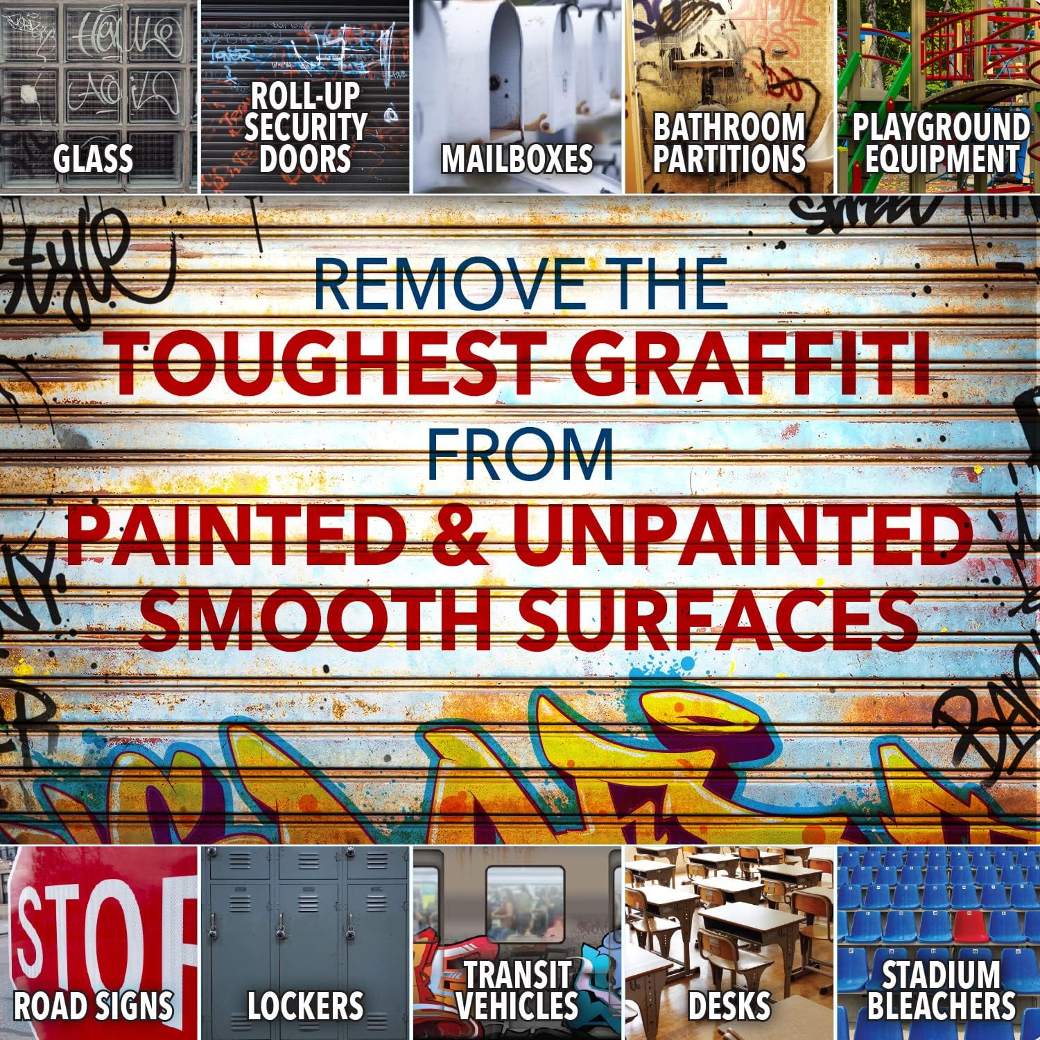 Smart ‘n Easy – Removedor de graffiti de superficie lisa, elimina pinturas en aerosol no deseadas en aerosol, tintas, pinturas y revestimientos de