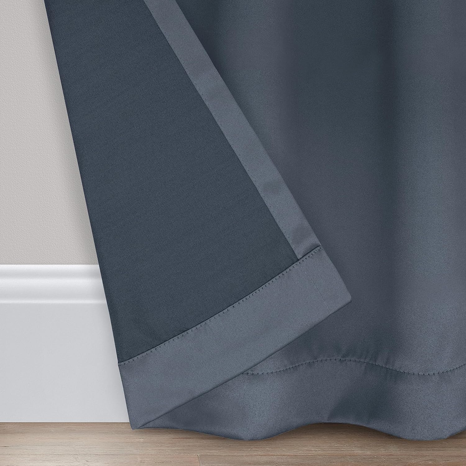 Eclipse Thermapanel – Cortina sólida para oscurecer la habitación, con bolsillo para cortinero, para dormitorio (1 panel), panel de cortina de 54 x