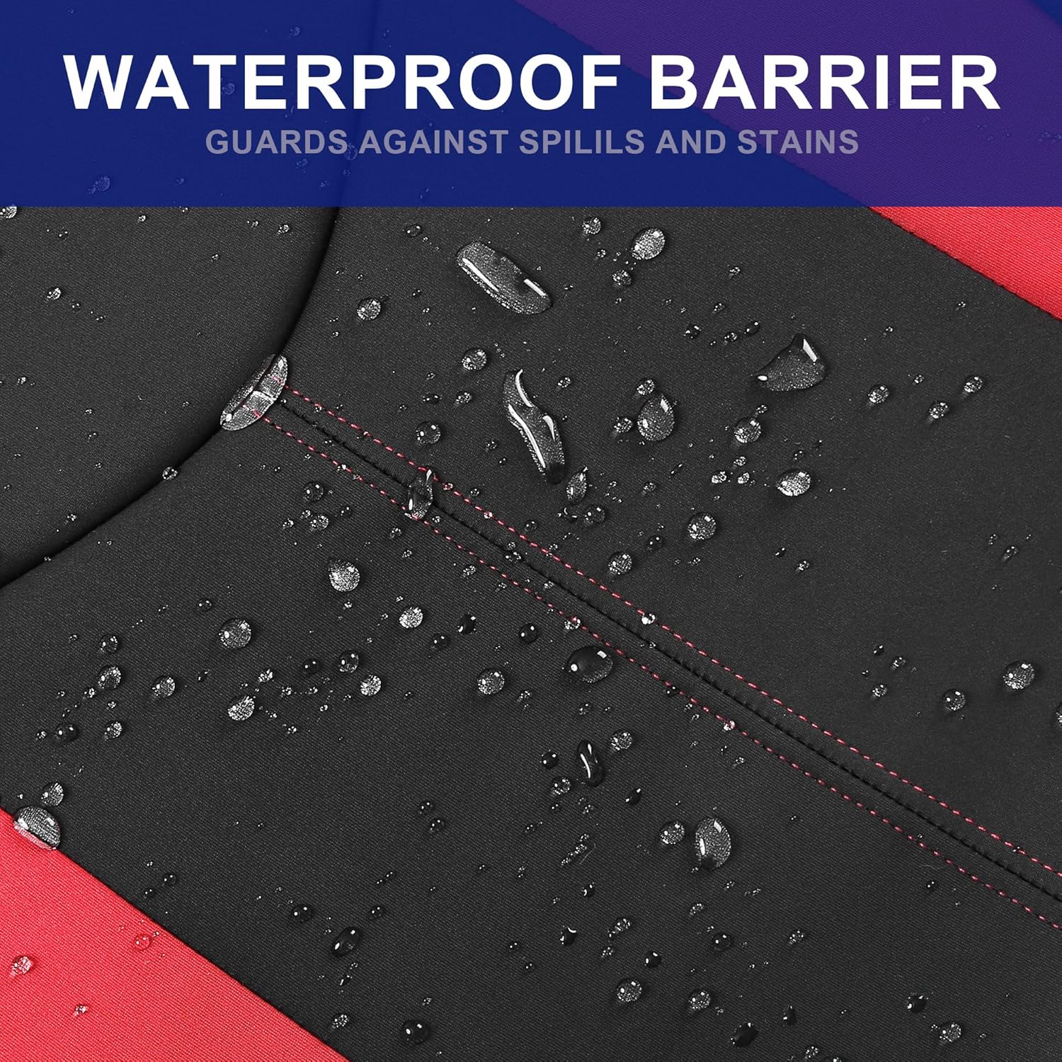 CAROMOP Funda impermeable para asiento de automóvil, fundas de asiento de neopreno para automóviles, fundas interiores de automóvil compatibles con