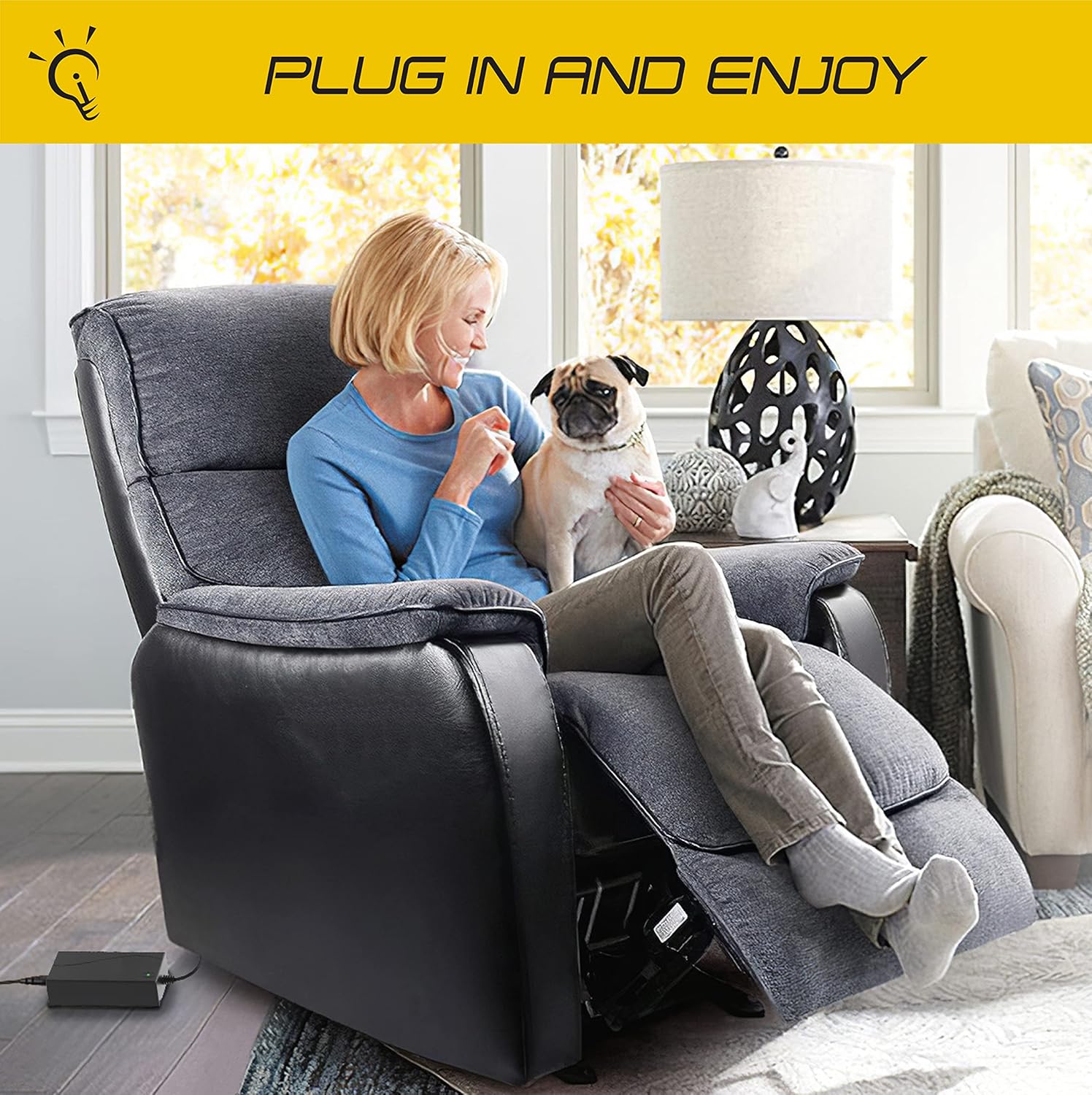 Transformador universal de fuente de alimentación reclinable para muebles reclinables eléctricos reclinables, sillas elevadoras transformador de