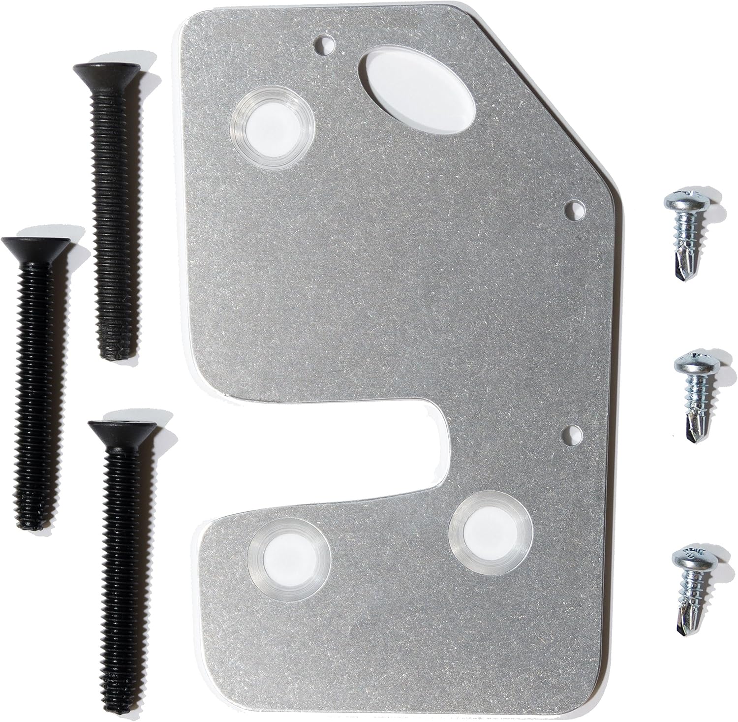 CS Works – Placa de reparación y refuerzo de pestillo de puerta con pernos de repuesto para Jeep Cherokee (XJ) 97-01 DERECHAPASAJERO