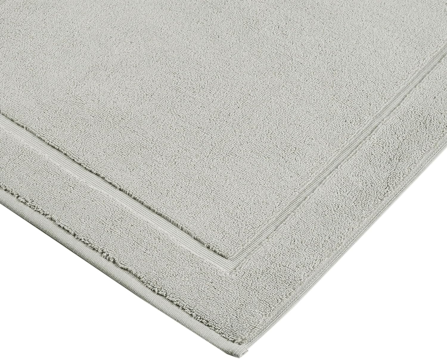 Hammam Linen – Tapetes de baño, 53 x 86 cm, paquete de 2, 100 % algodón, hilado en anillo, diseño de bandas, altamente absorbentes, lavables a