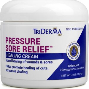 Crema curativa para aliviar el dolor de presión TriDerma 4 onzas Crema curativa para aliviar el dolor de presión TriDerma 4 onzas