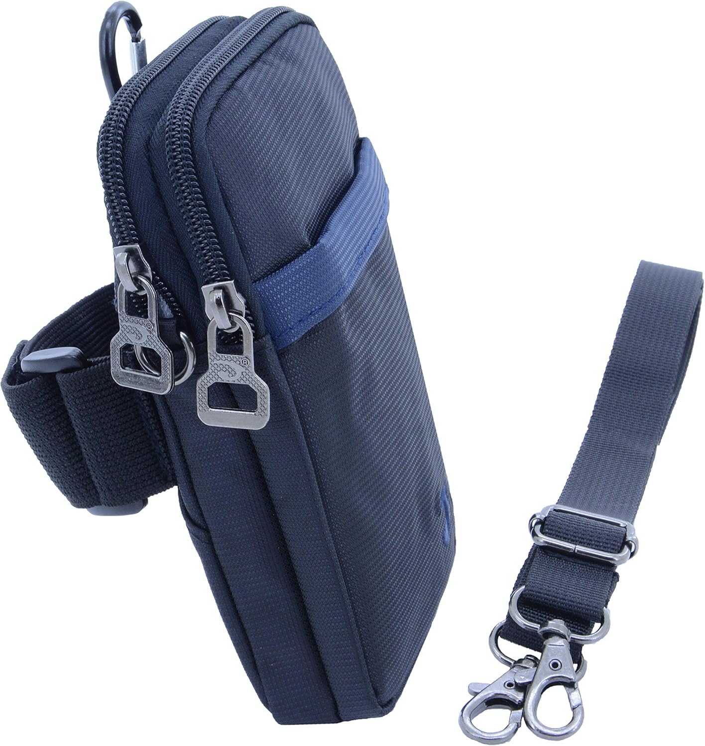 Soporte de teléfono celular para teléfono de menos de 6.339 in x 3.346 in x 0.591 in (con estuche) Brazalete deportivo Cinturón para correr Riñonera