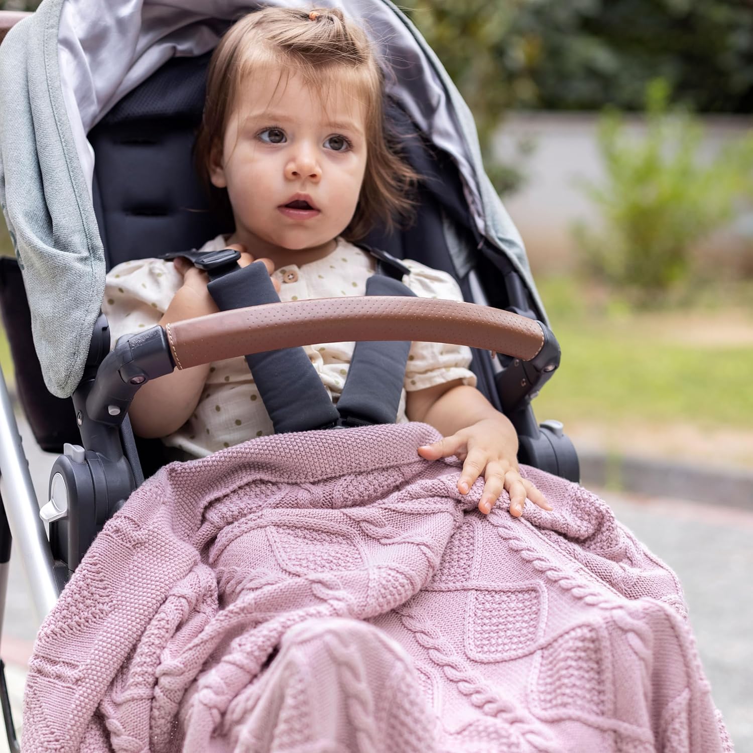 Haz lo que amas  Manta de punto para bebés para niñas y niños, algodón orgánico suave y acogedor, manta de recepción para cuna, manta de regalo para