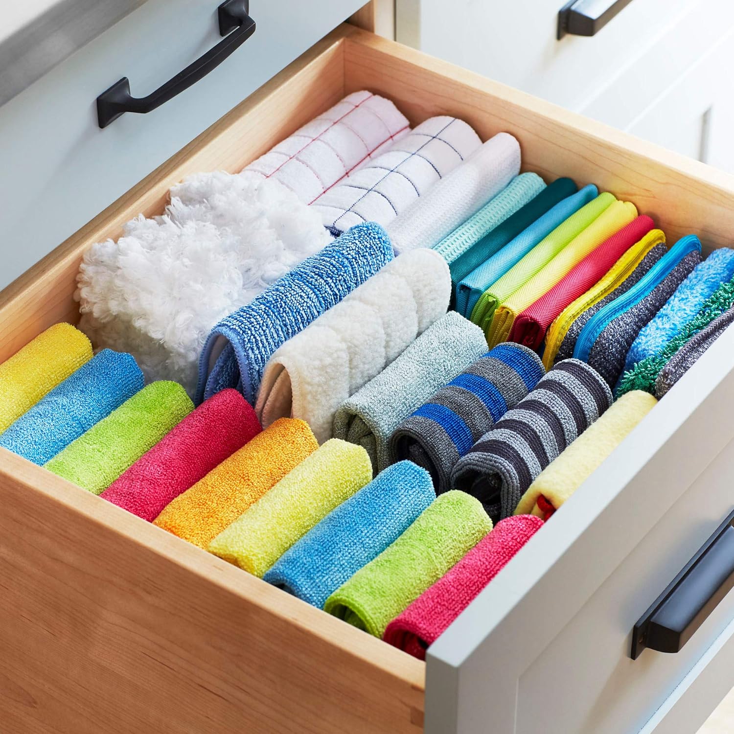 E-Cloth Limpieza de microfibra de cocina, embalaje ecológico, paño de fregar, paquete de 2