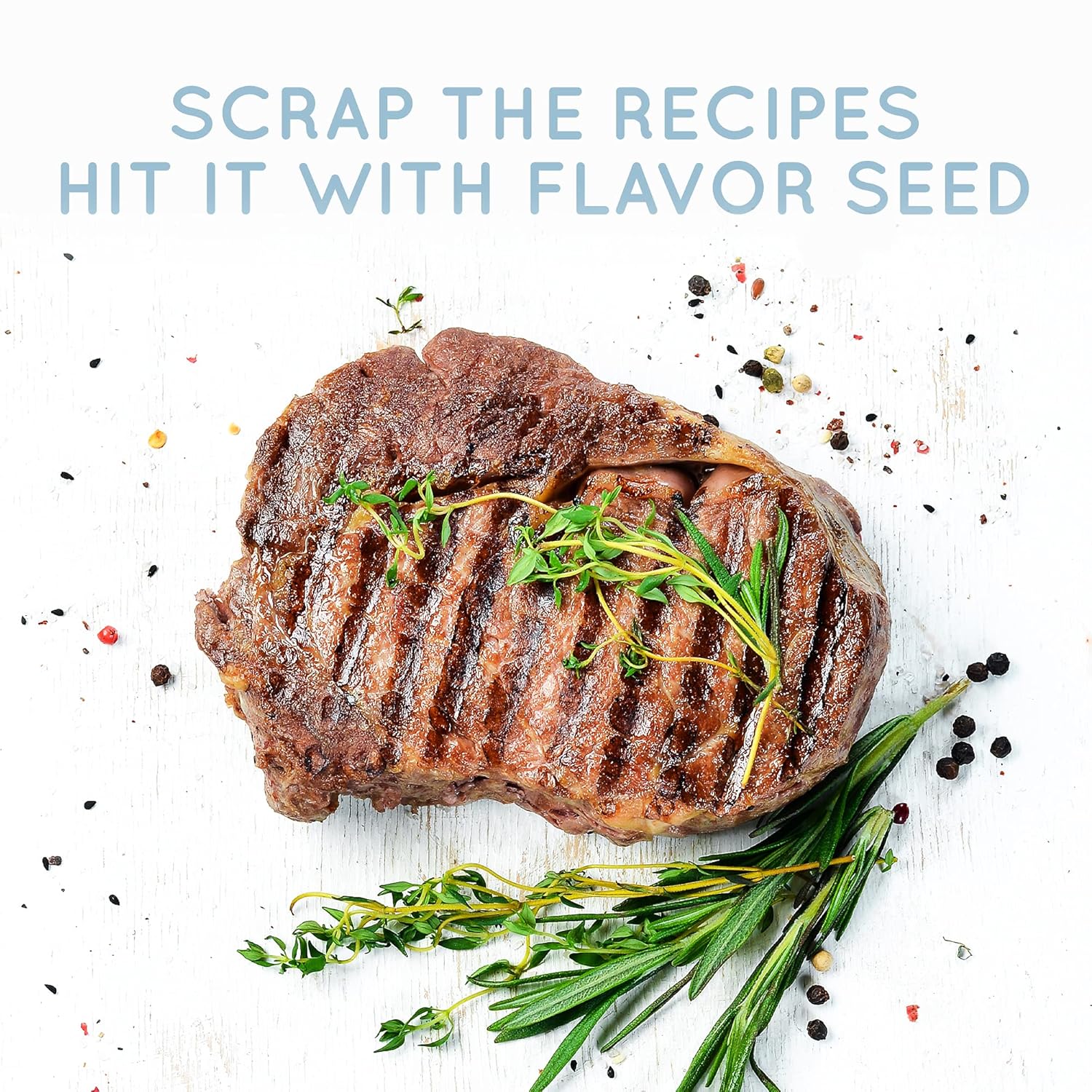 Flavor Seed Mezcla de especias y condimentos gourmet prémium a base de plantas, orgánicos, kosher veganos, paleo, condimentos y sabores  Te hacemos