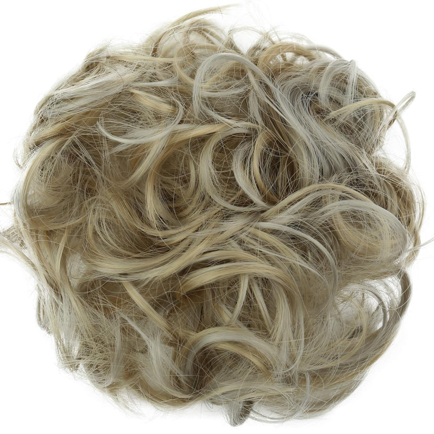 PRETTYSHOP Hairpiece Gomas con cabello para recogidos, más volumen, ondas o rodete despeinado, Diferentes colores