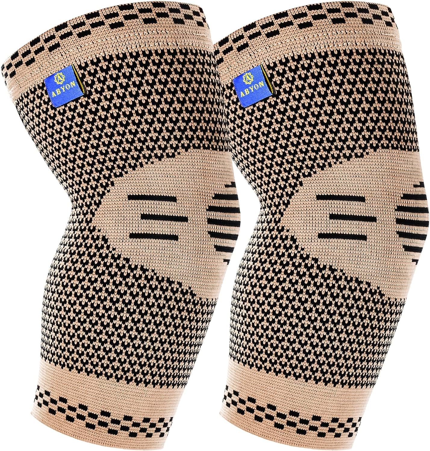 ABYON Codera de compresión de grado médico (paquete de 2) Codera para tendinitis y codo de tenista, artritis, codo de golf, transpirable y de apoyo,