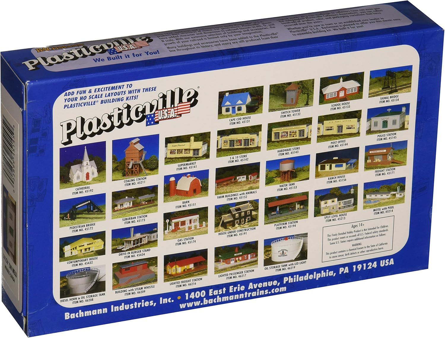 Bachmann Trains – EDIFICIOS PLASTICVILLE U.S.A.  KITS CLÁSICOS – COMISIÓN DE POLICÍA – Escala HO