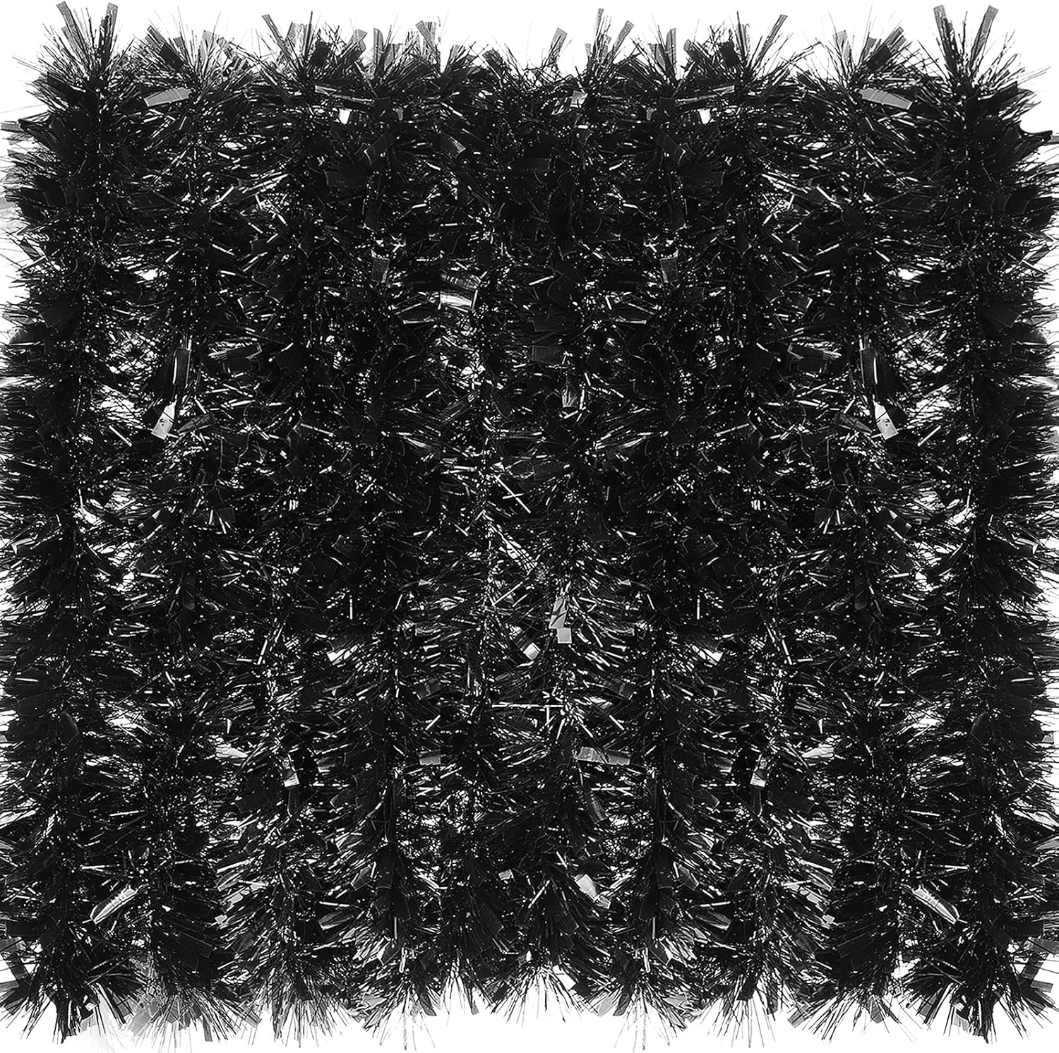Guirnalda de oropel de Navidad de 39.4 pies, guirnalda metálica con torsión, guirnalda colgante brillante para árbol de Navidad, suministros de