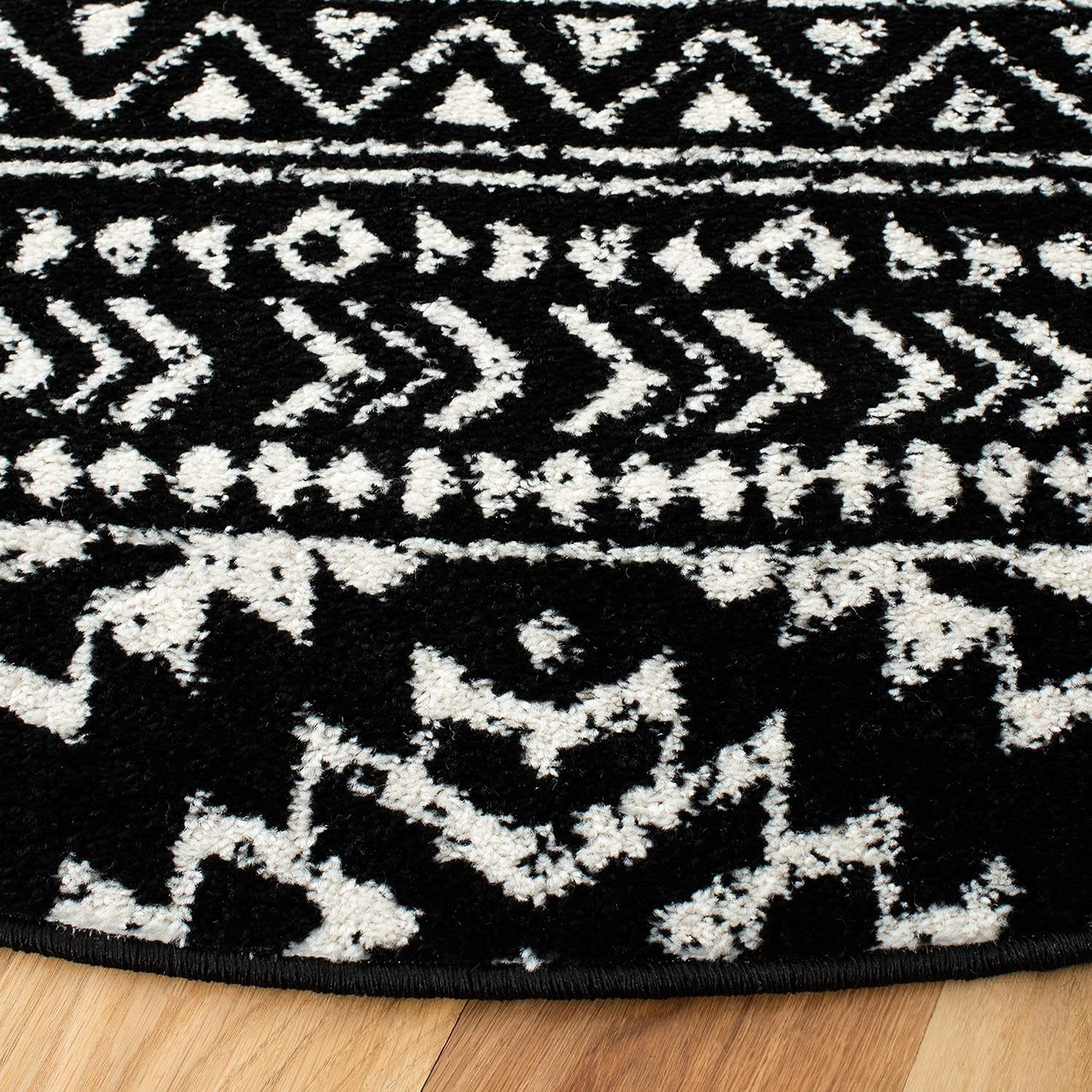 SAFAVIEH – Tapete de estilo marroquí bohemio con diseño tribal de la colección Tulum para colocar en comedor, recibidor, vestíbulo, sala de estar o