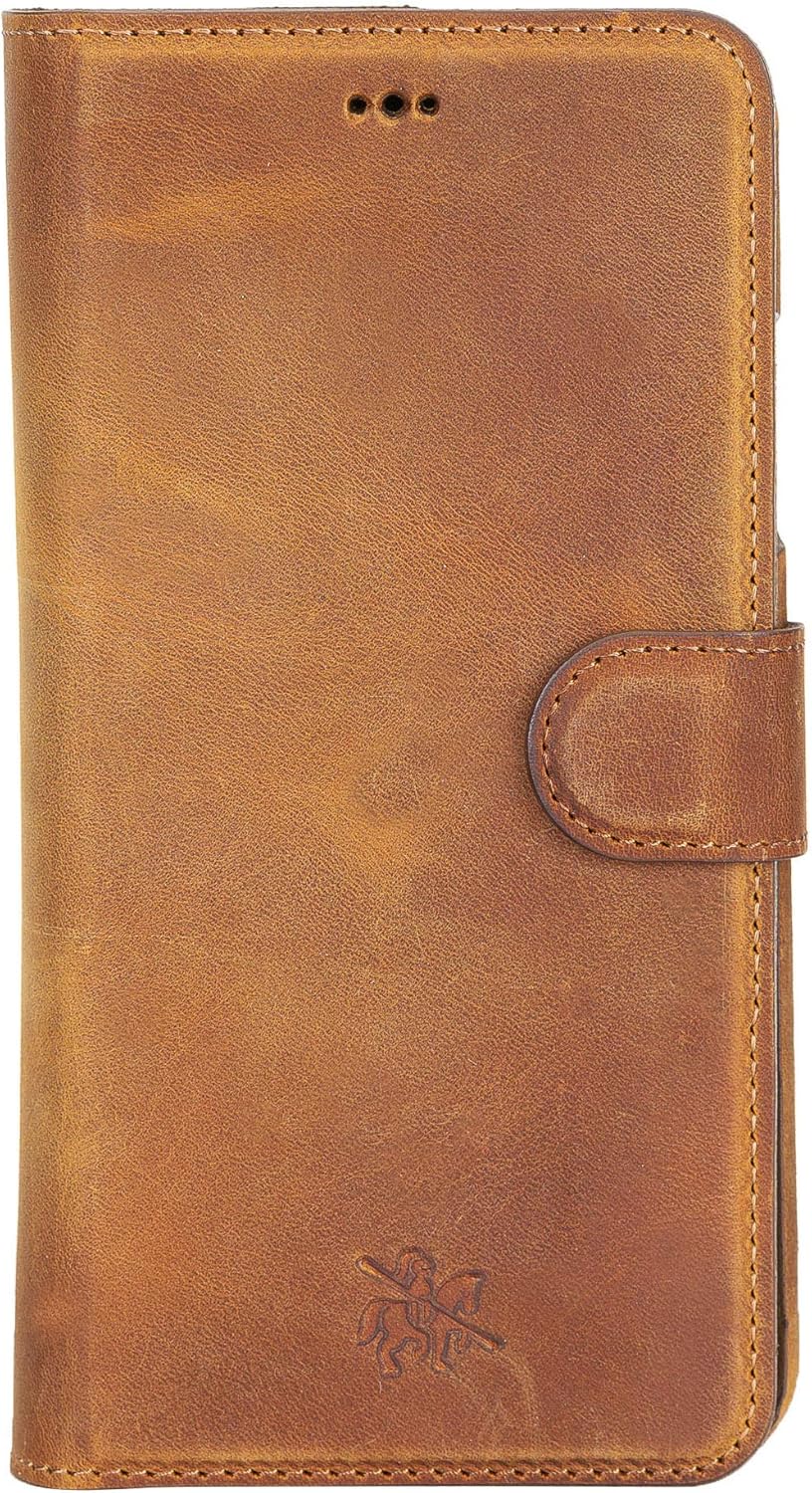 Venito Florence – Funda de piel tipo cartera compatible con iPhone 11 Pro Max, extra segura con bloqueo RFID, cartera desmontable para teléfono