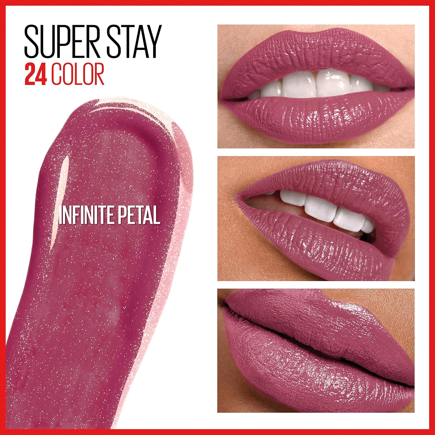 MAYBELLINE SuperStay 24 – Lápiz labial líquido de 2pasos, labial altamente pigmentado de larga duración con bálsamo hidratante, color rosa (Infinite