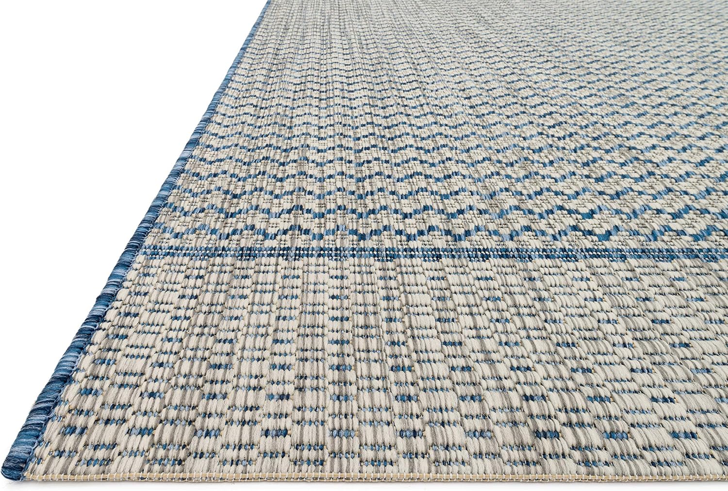 Loloi Isle Collection IE-03 – Alfombra decorativa de 3 pies 11 pulgadas x 5 pies 10 pulgadas, grisazul