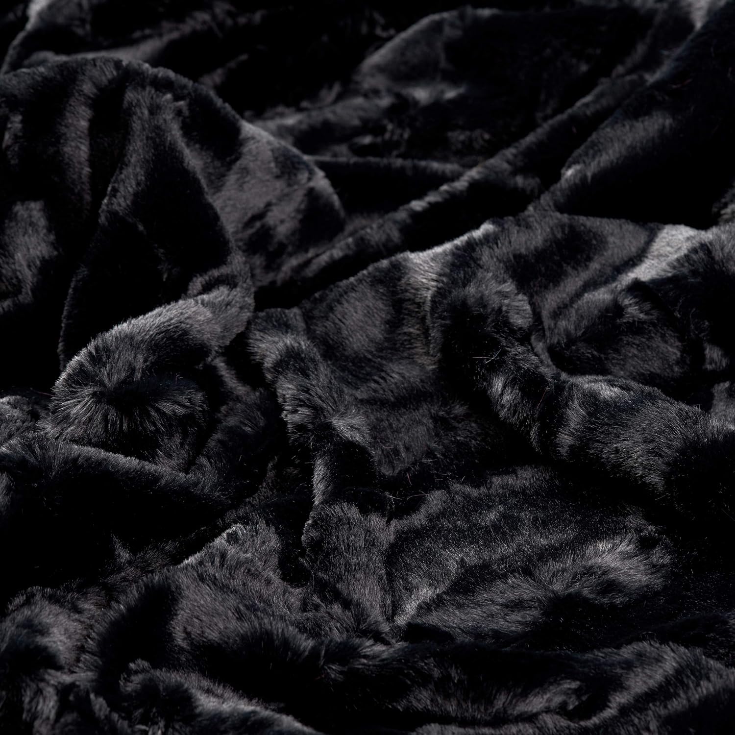 Shannon Minky Luxe Cuddle Mirage Negro, Tela por yarda