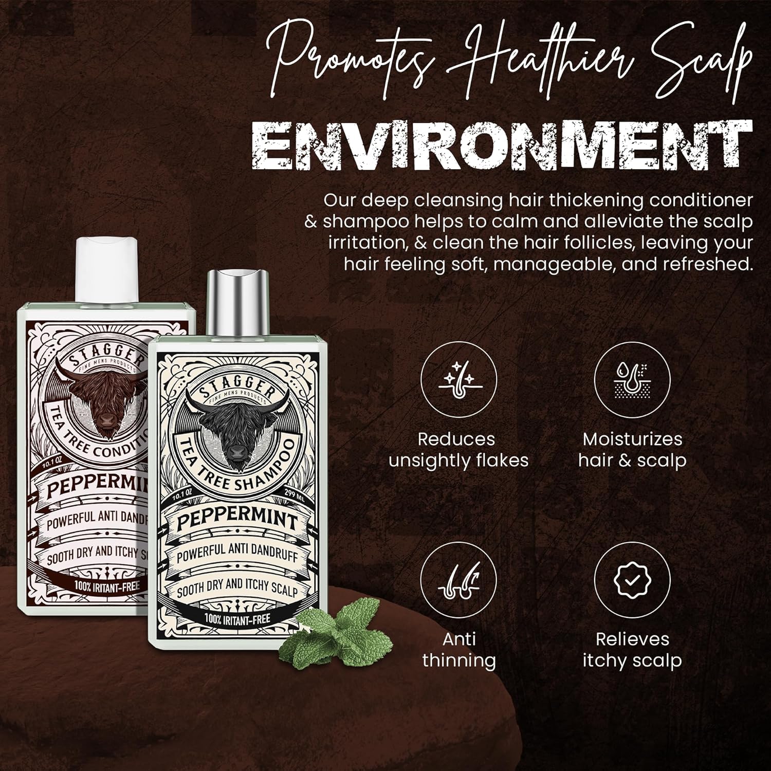 Stagger Champú y acondicionador de árbol de té