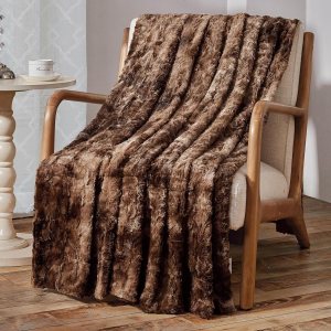 Viviland – Cobija de piel sintética de lujo, suave y lana peluda lavable en lavadora Viviland – Cobija de piel sintética de lujo, suave y lana peluda lavable en lavadora