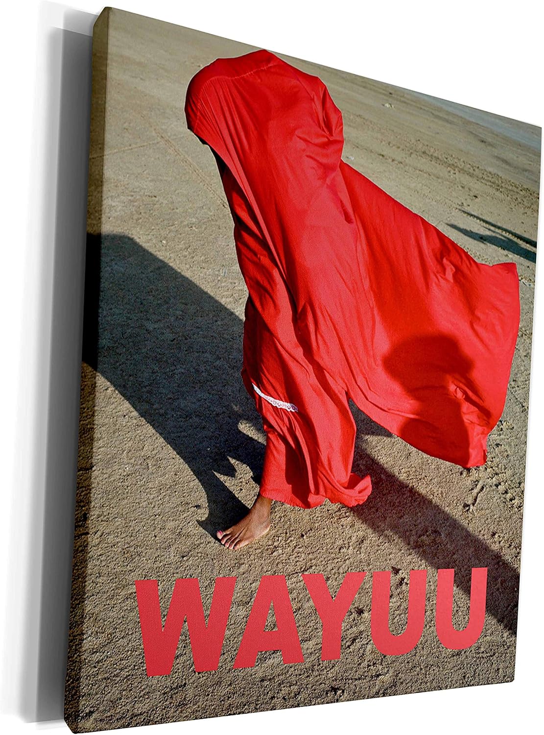 3dRose Red Wayuu Indigenous People – Museum Grade Canvas Wrap (cw_299409_1)