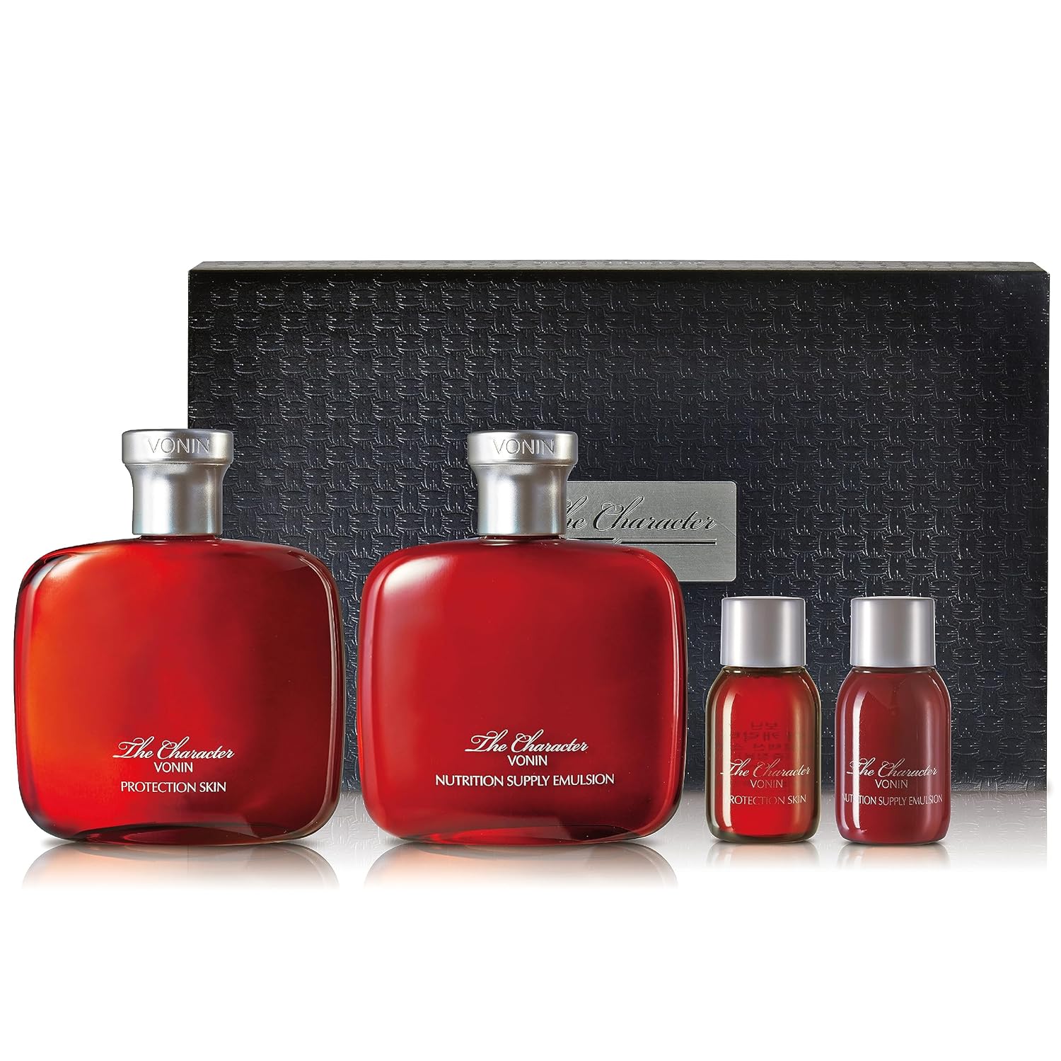 The Character Skin Care Set (11.5 fl oz) – Kit diario de cuidado de la piel para la protección de la piel de los hombres y rejuvenecimiento de LG