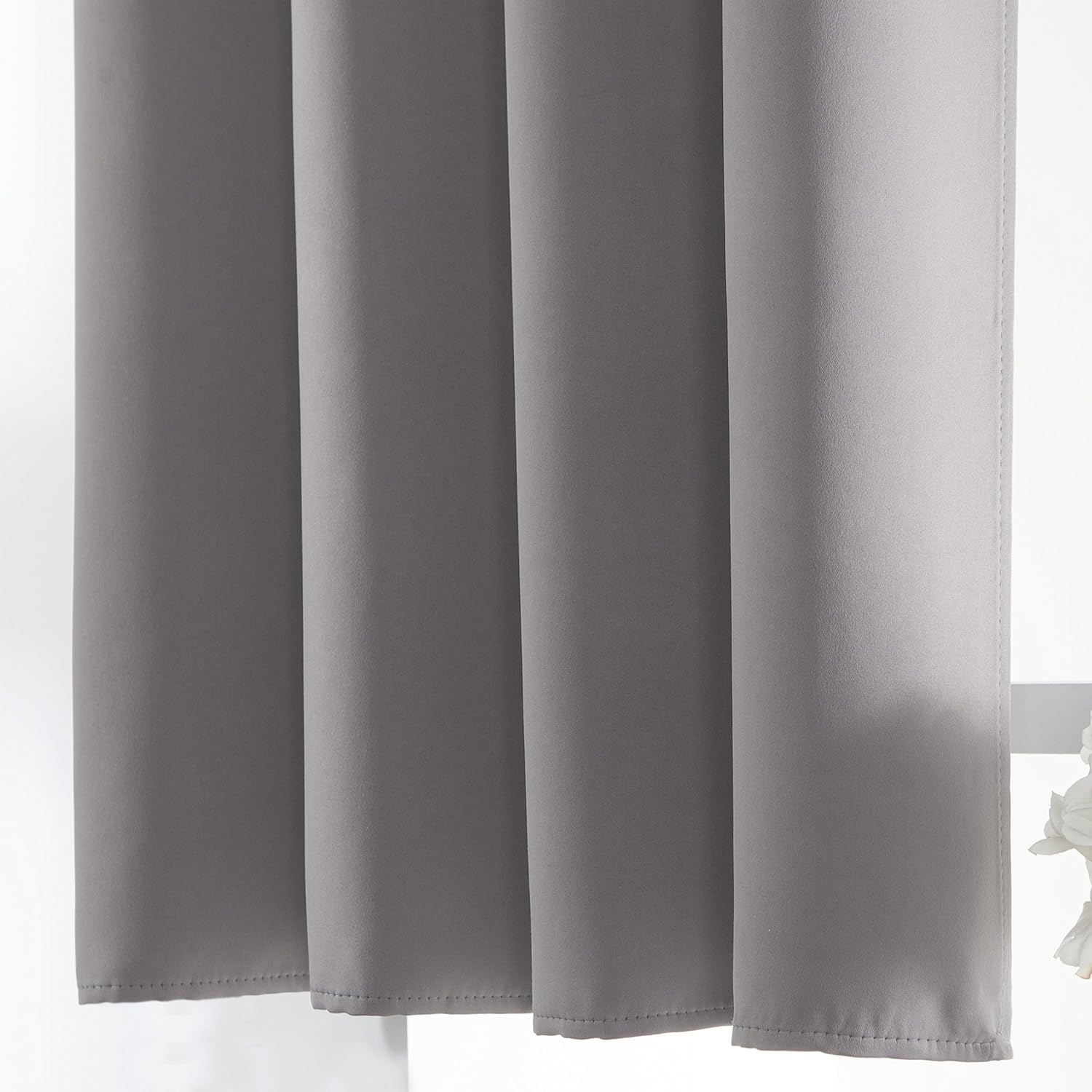 Aquazolax Paneles de cortinas opacas con aislamiento térmico y ojales en la parte superior, 2 paneles, 54 pulgadas de ancho x 54 pulgadas de largo,