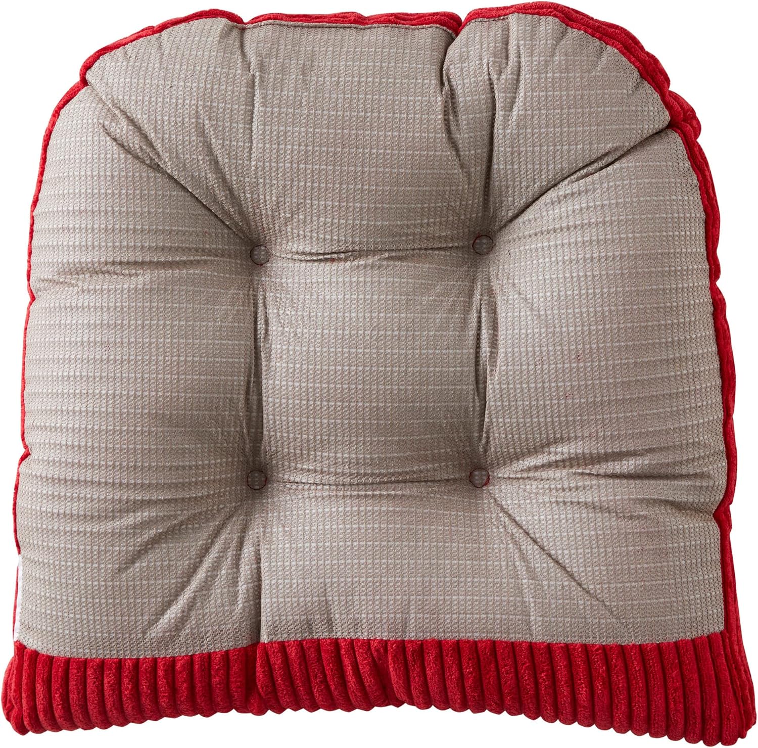 Sweet Home Collection Juego de cojines para silla mecedora de primera calidad, antideslizantes, parte superior e inferior con lazos, 1 unidad