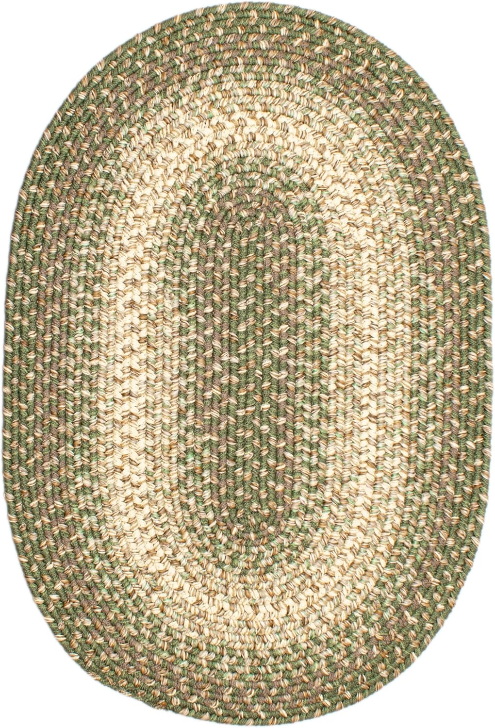 Super Area Rugs Braided Rugs Farmhouse – Alfombra trenzada Ridgewood para sala de estar, reversible, para interiores y exteriores, fabricada en