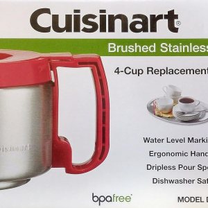 Cuisinart DCC-450RRCF – Jarra de repuesto para 4 tazas, color rojo (rojo) Cuisinart DCC-450RRCF – Jarra de repuesto para 4 tazas, color rojo (rojo)