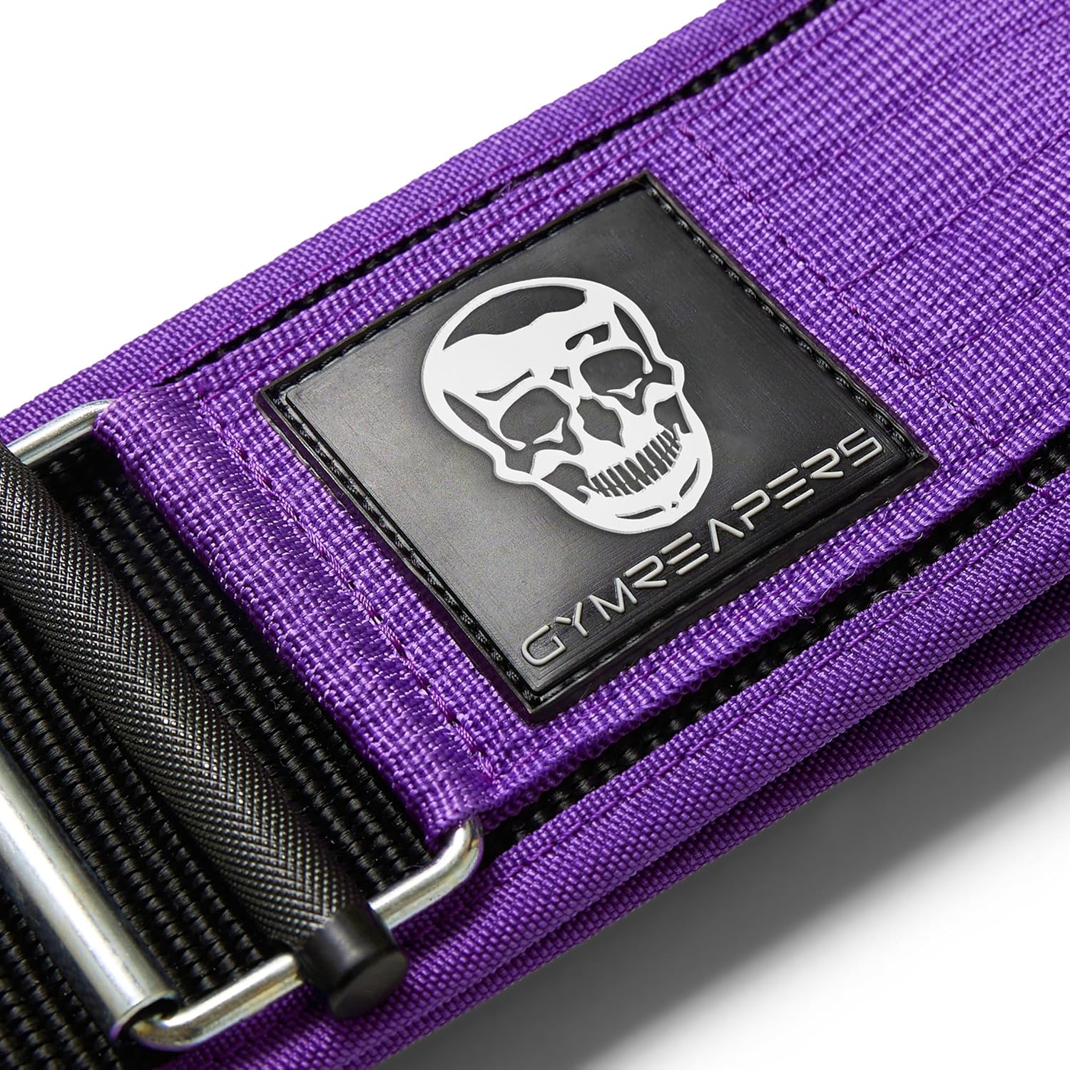 Gymreapers – Cinturón de levantamiento de pesas de cierre rápido para entrenamiento funcional, neopreno de 4 pulgadas con hebilla de metal, soporte