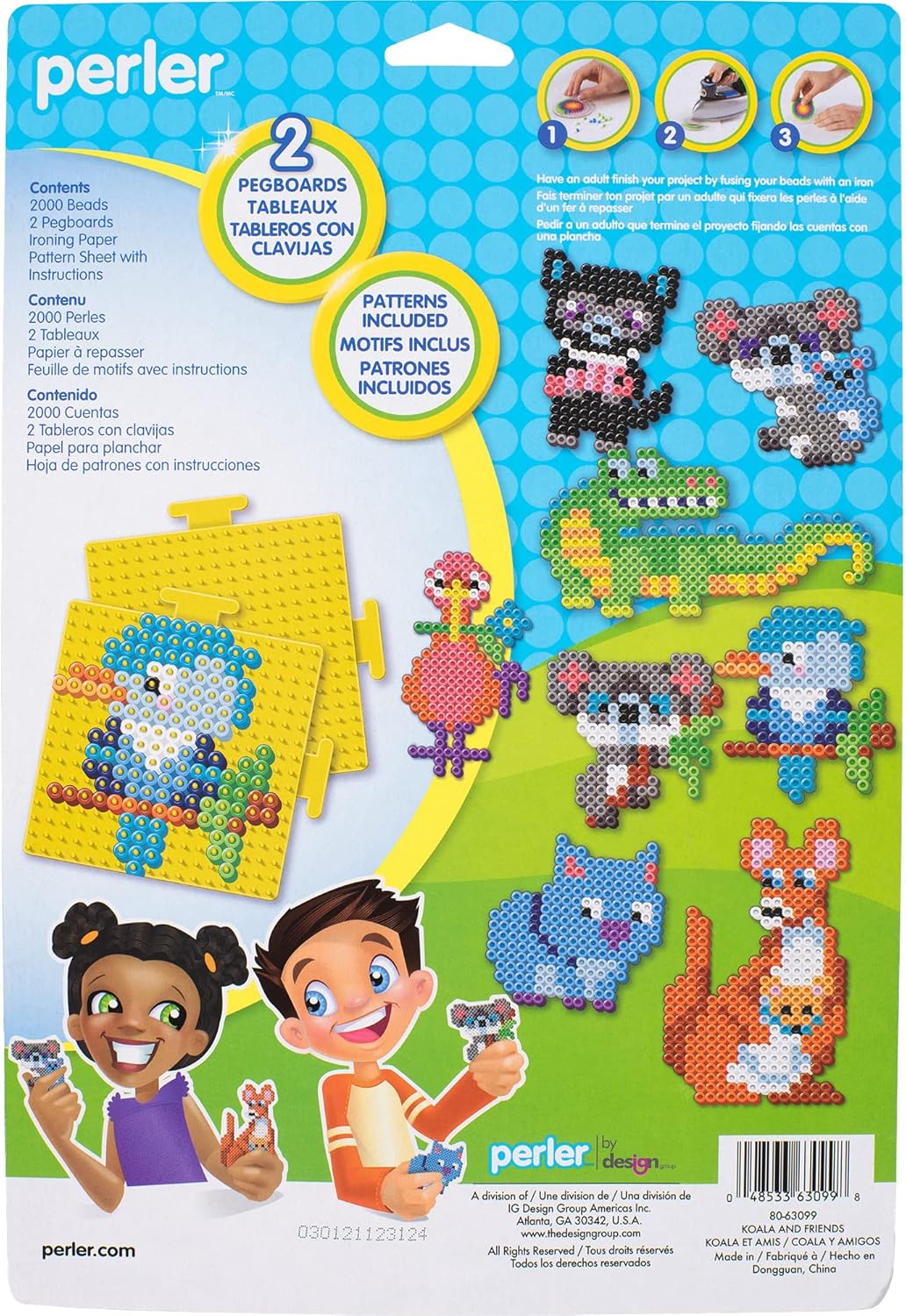 Perler Koala and Friends Fuse – Kit de manualidades para niños, multicolor 2004 piezas