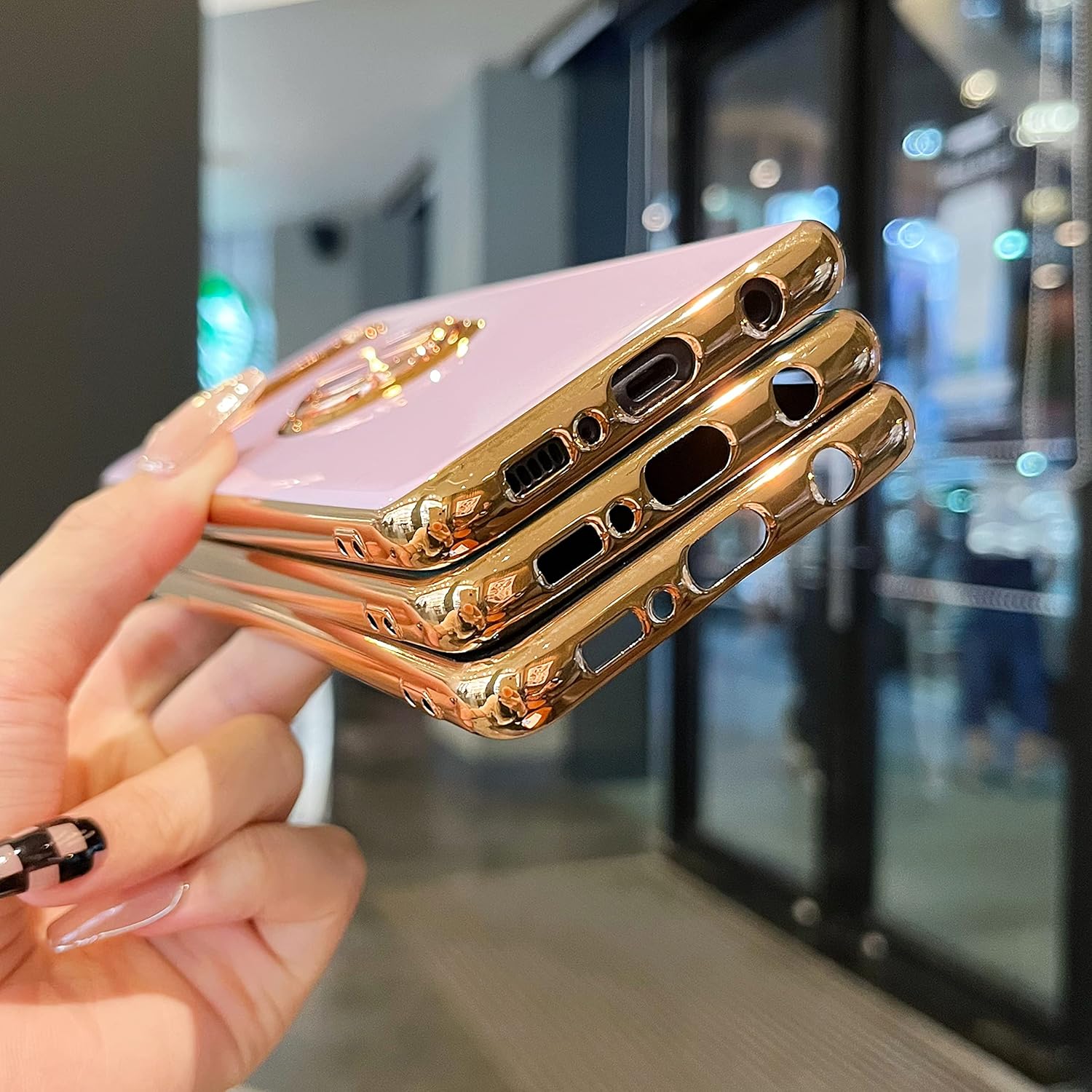ZTOFERA Funda compatible con Samsung Galaxy S10, galvanizadas antiarañazos con soporte de anillo de 360, TPU suave y flexible a prueba de golpes,