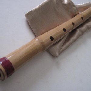 1.8 Shakuhachi pentatónico sin extremo de raíz 5 agujeros – Instrumento Zen tradicional 1.8 Shakuhachi pentatónico sin extremo de raíz 5 agujeros – Instrumento Zen tradicional