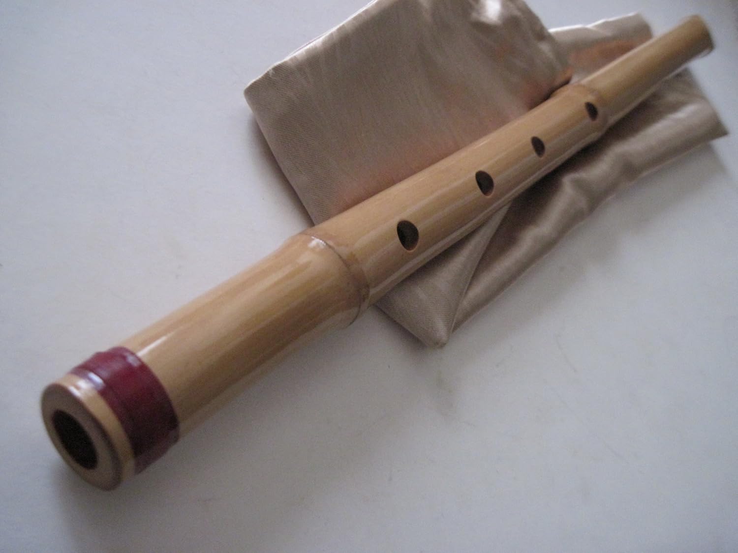 1.8 Shakuhachi pentatónico sin extremo de raíz 5 agujeros – Instrumento Zen tradicional