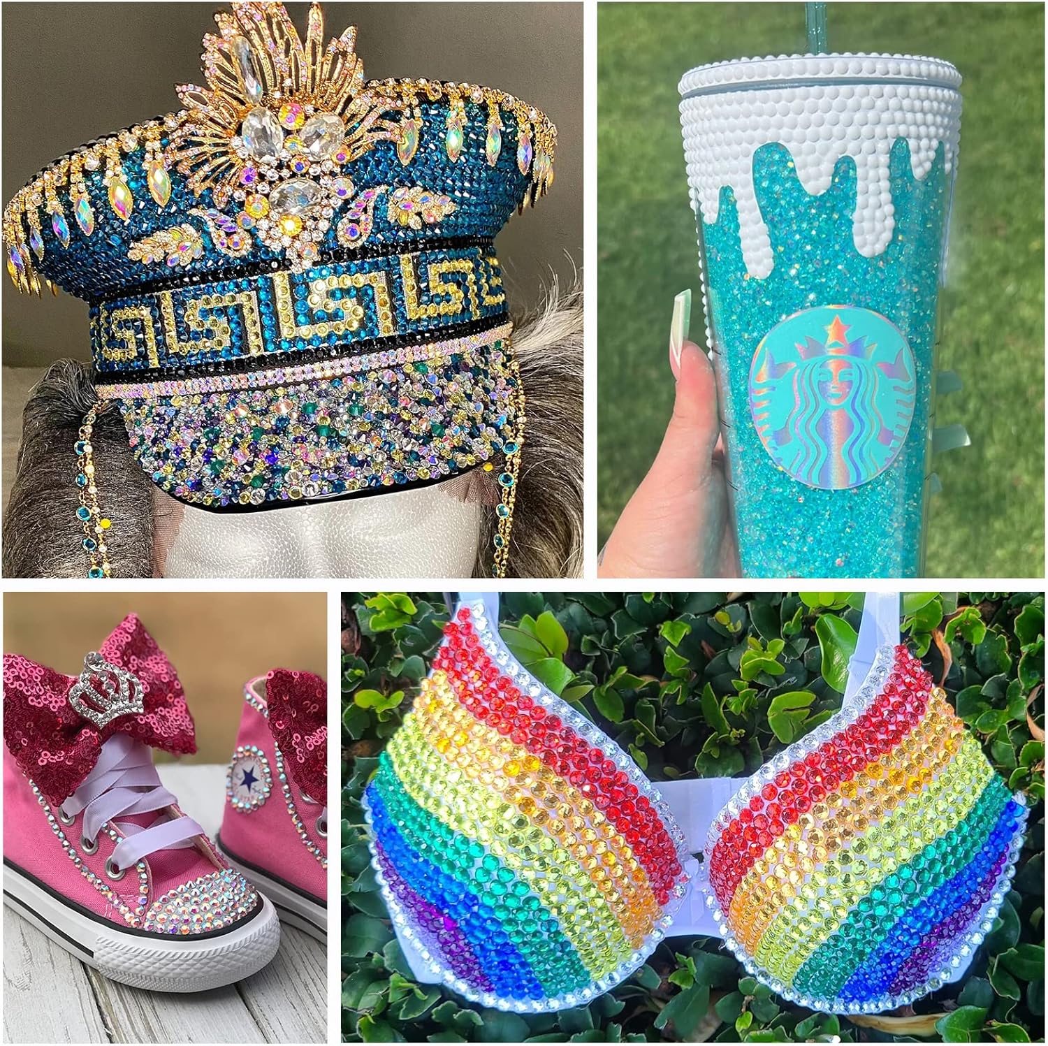 2000 diamantes de imitación de resina plana de 0.197 in, diamantes de imitación de parte trasera plana Siamrojo para uñas, vasos, tazas, botellas,