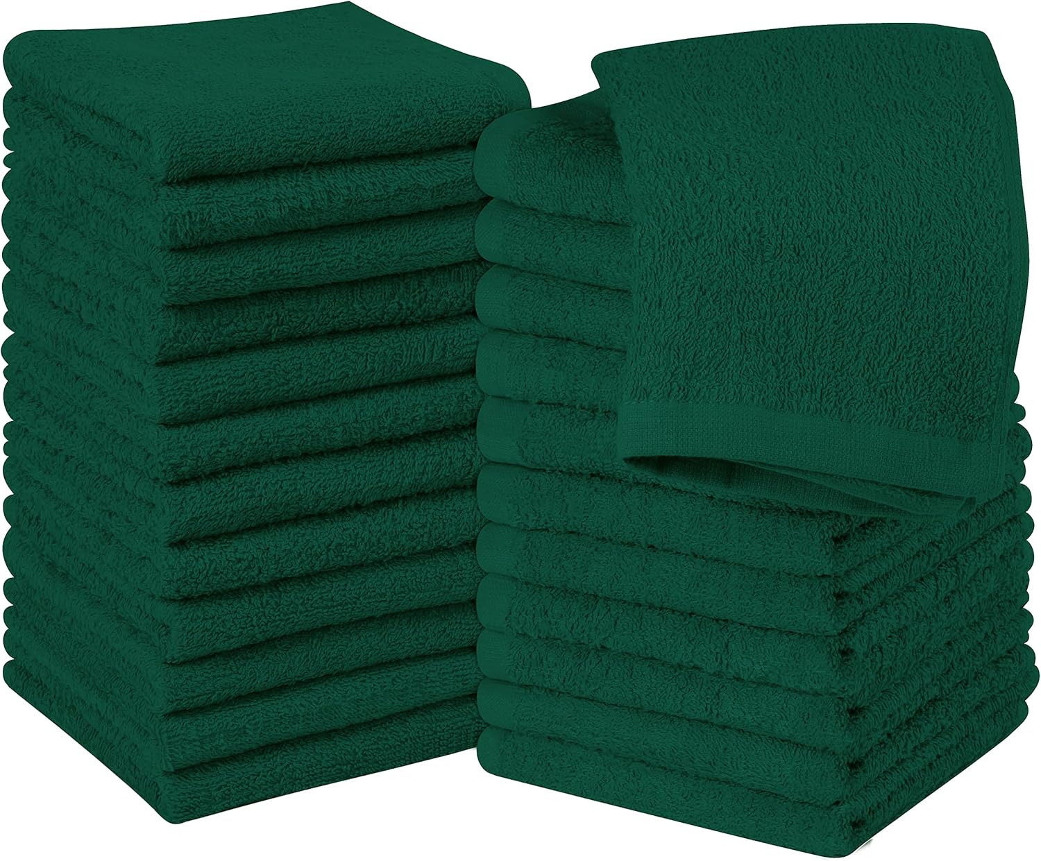 Utopia Towels Juego de 24 paños de algodón  100% algodón hilado en anillo, paños de franela de alta calidad, altamente absorbentes y suaves al tacto