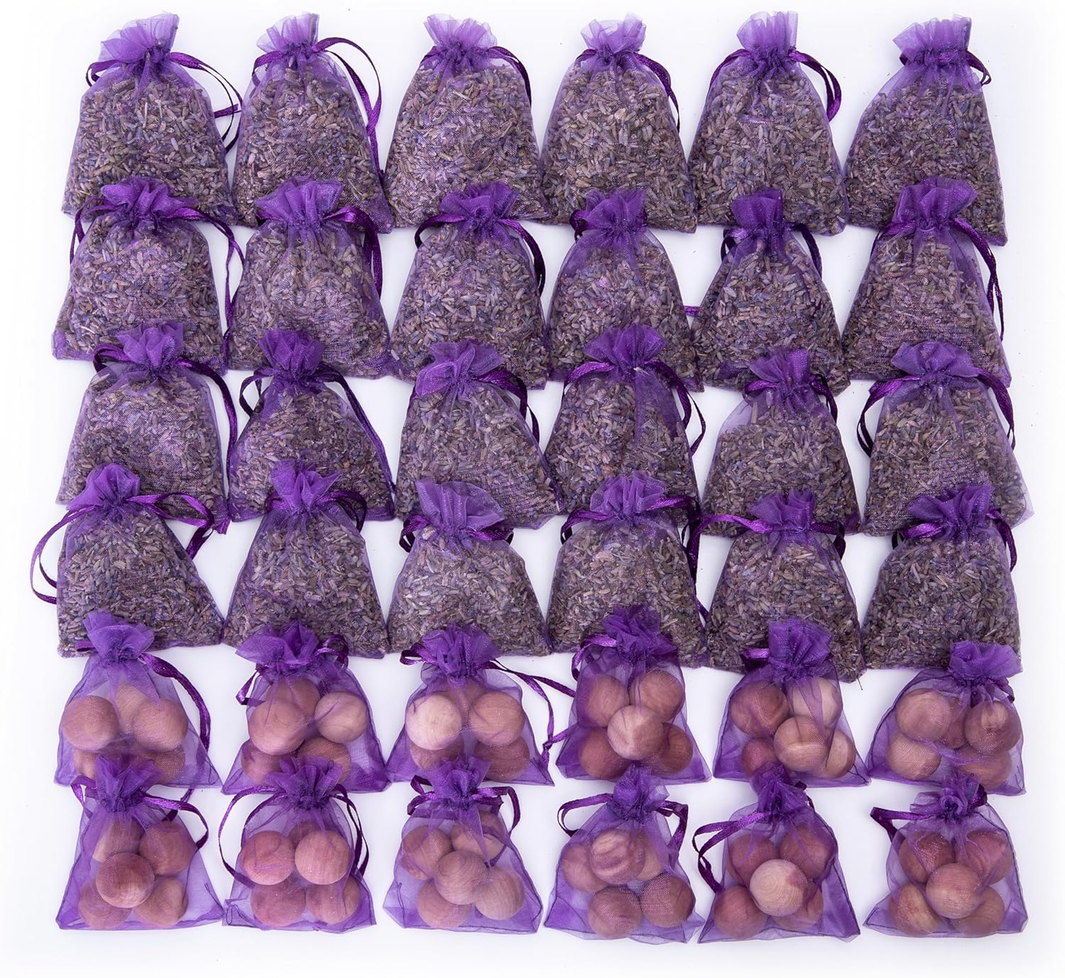 Paquete de 36 bolsitas de cedro lavanda (24 sobres de lavanda, 12 sobres de cedro) para armario, cajón, aparador, armario y más, LV-S-D-36LC