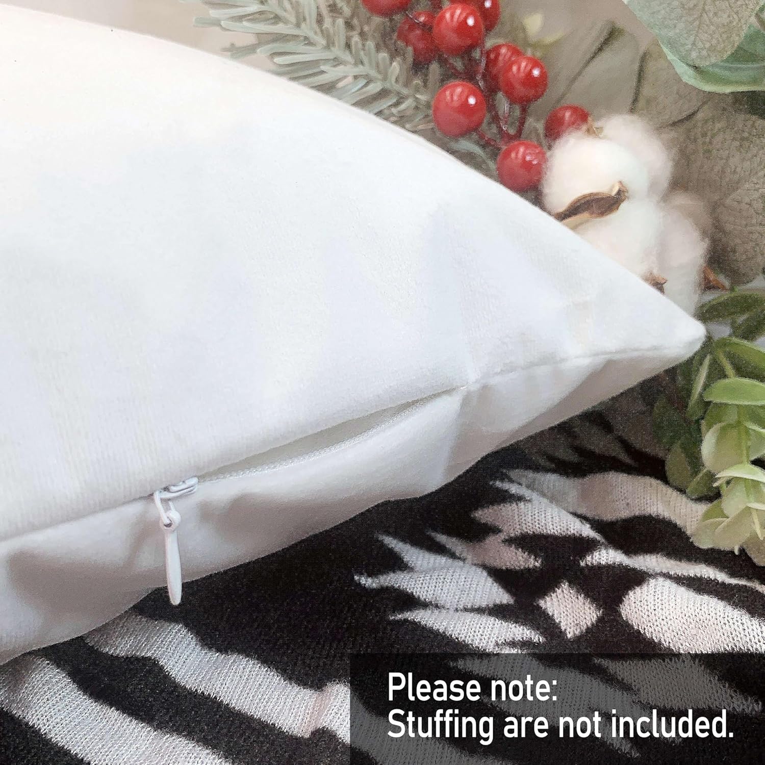 Rusenbao Juego de 2 fundas de almohada bohemias abstractas con diseño botánico verde salvia floral para decorar el hogar, dormitorio, sala de estar,