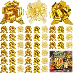 100 lazos de regalo de Navidad de 5 pulgadas con accesorio de envoltura de cinta, lazos de regalo de Navidad para cestas de vacaciones, decoración 100 lazos de regalo de Navidad de 5 pulgadas con accesorio de envoltura de cinta, lazos de regalo de Navidad para cestas de vacaciones, decoración