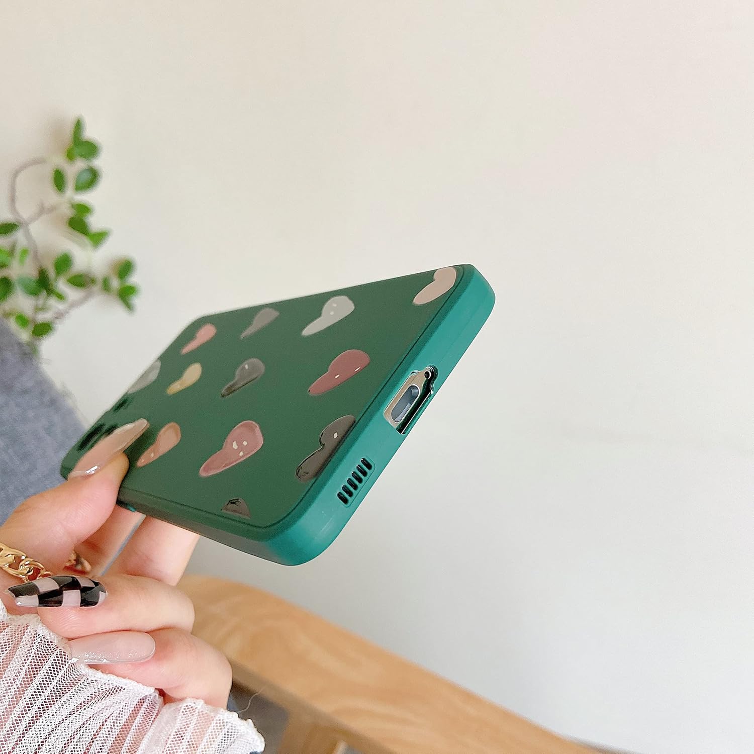 ZTOFERA Funda compatible con Samsung Galaxy S21 0.18 oz (6.2 pulgadas), silicona suave a prueba de golpes, lindo patrón de corazones para niñas y