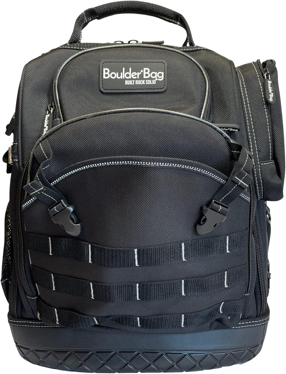 BOULDER Mochila de 80 bolsillos para herramientas  Mochila de herramientas para electricistas de alta resistencia, bolsa de herramientas duradera,