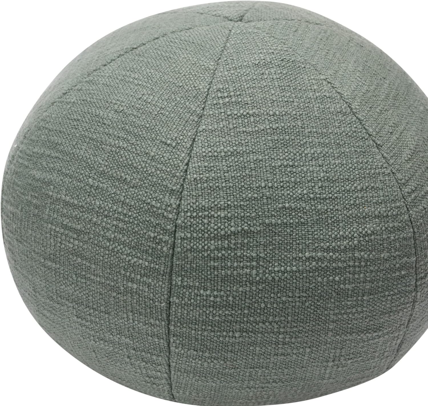 Creative Co-Op Almohada de algodón Slub Orb, 10 pulgadas de largo x 10 pulgadas de ancho x 4 pulgadas de alto, verde