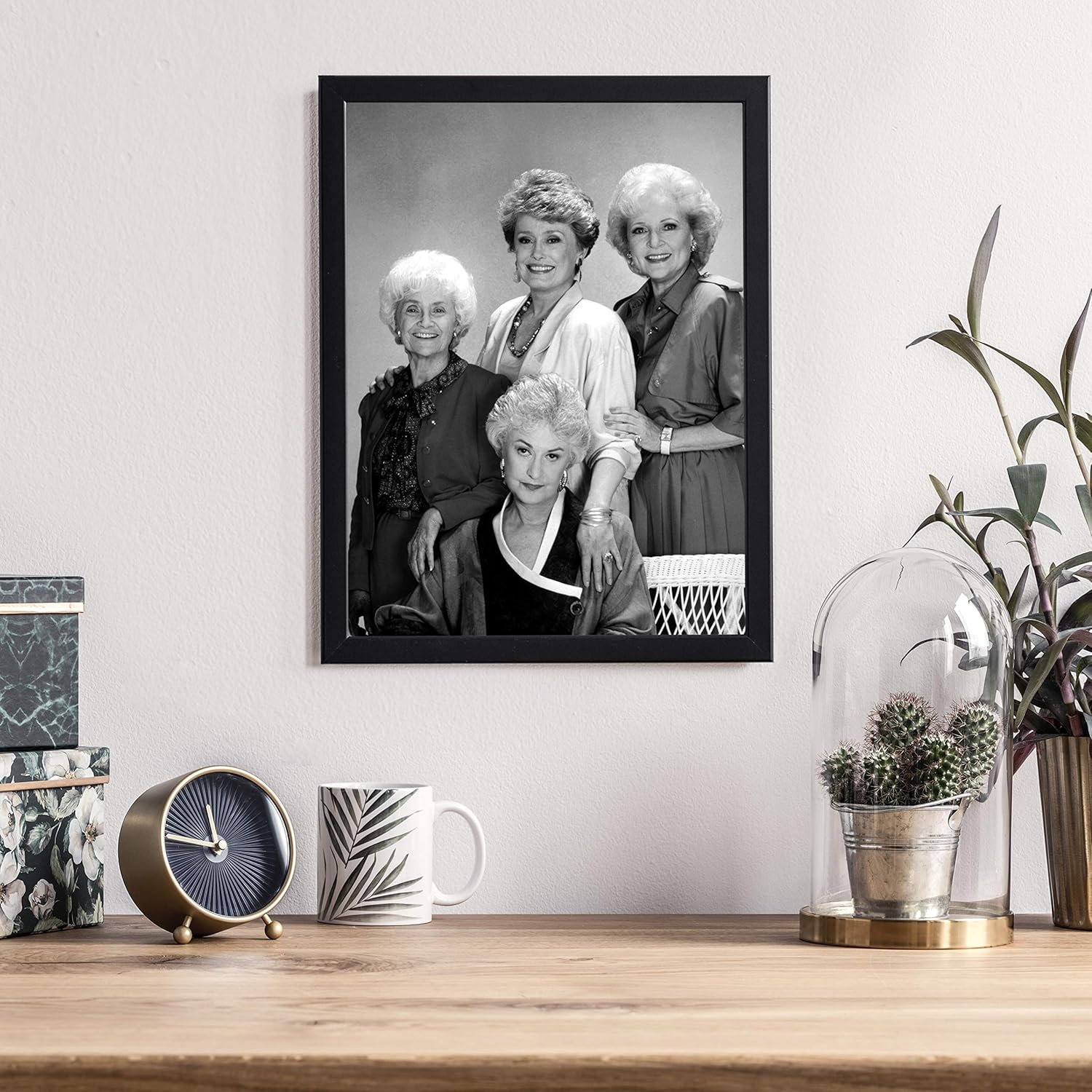 Golden Girls Group – Retrato fotográfico en blanco y negro (8 x 10)