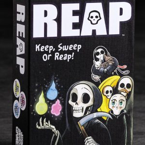 Juego de cartas Reap Un juego espeluznante y lindo de la estrategia de robo de almas de la parca A partir de 14 años 2-4 jugadores Juego de cartas Reap Un juego espeluznante y lindo de la estrategia de robo de almas de la parca A partir de 14 años 2-4 jugadores