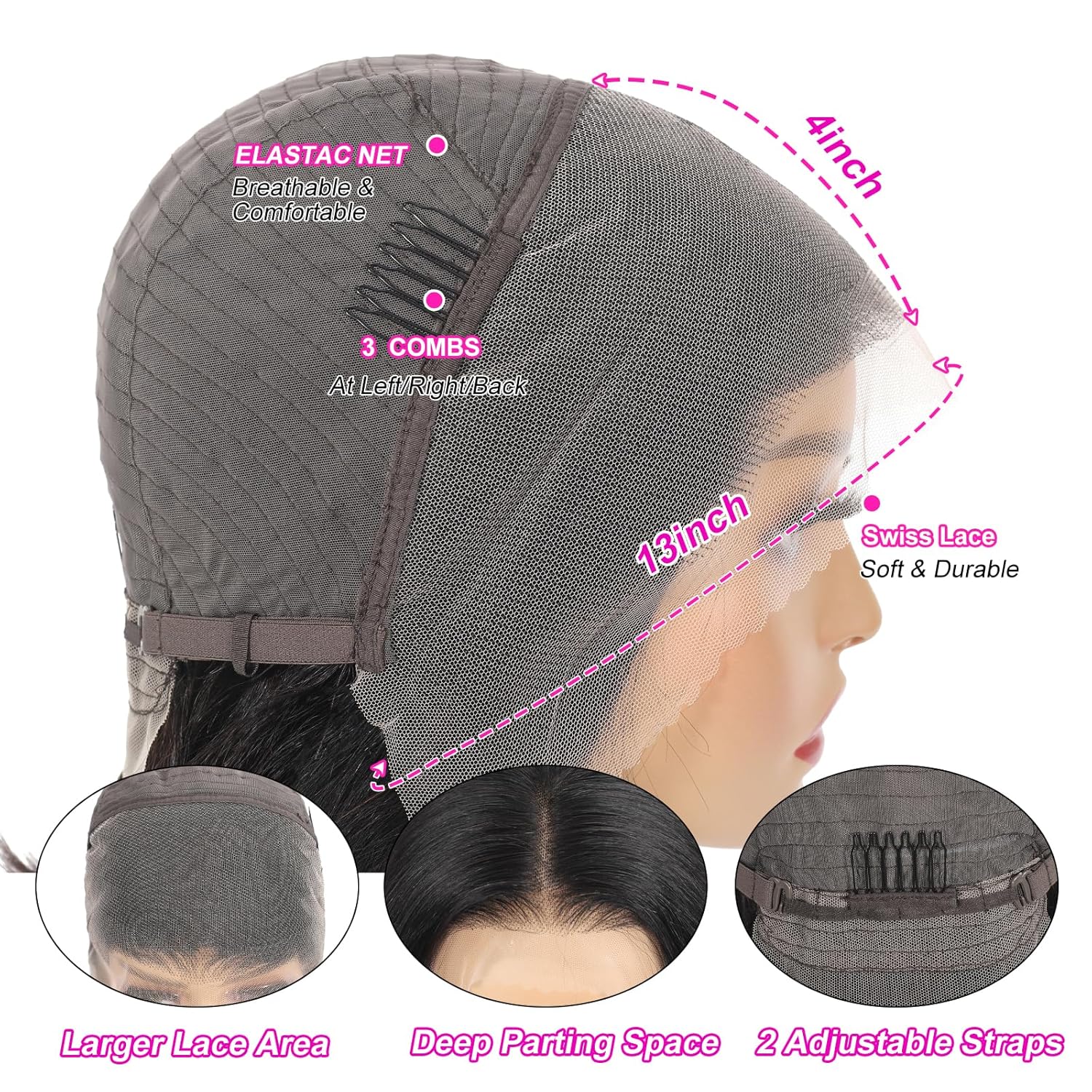Peluca de cabello humano Bob de 13 x 4 pulgadas, peluca de encaje frontal HD de 12 pulgadas, pelucas de cabello humano de densidad 180, peluca de