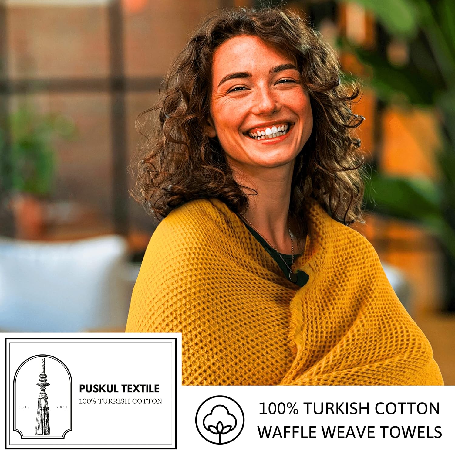 PÜSKÜL – Toallas de baño y playa finas de calidad suave, 67 x 33 pulgadas, paquete de 2 unidades (negro)